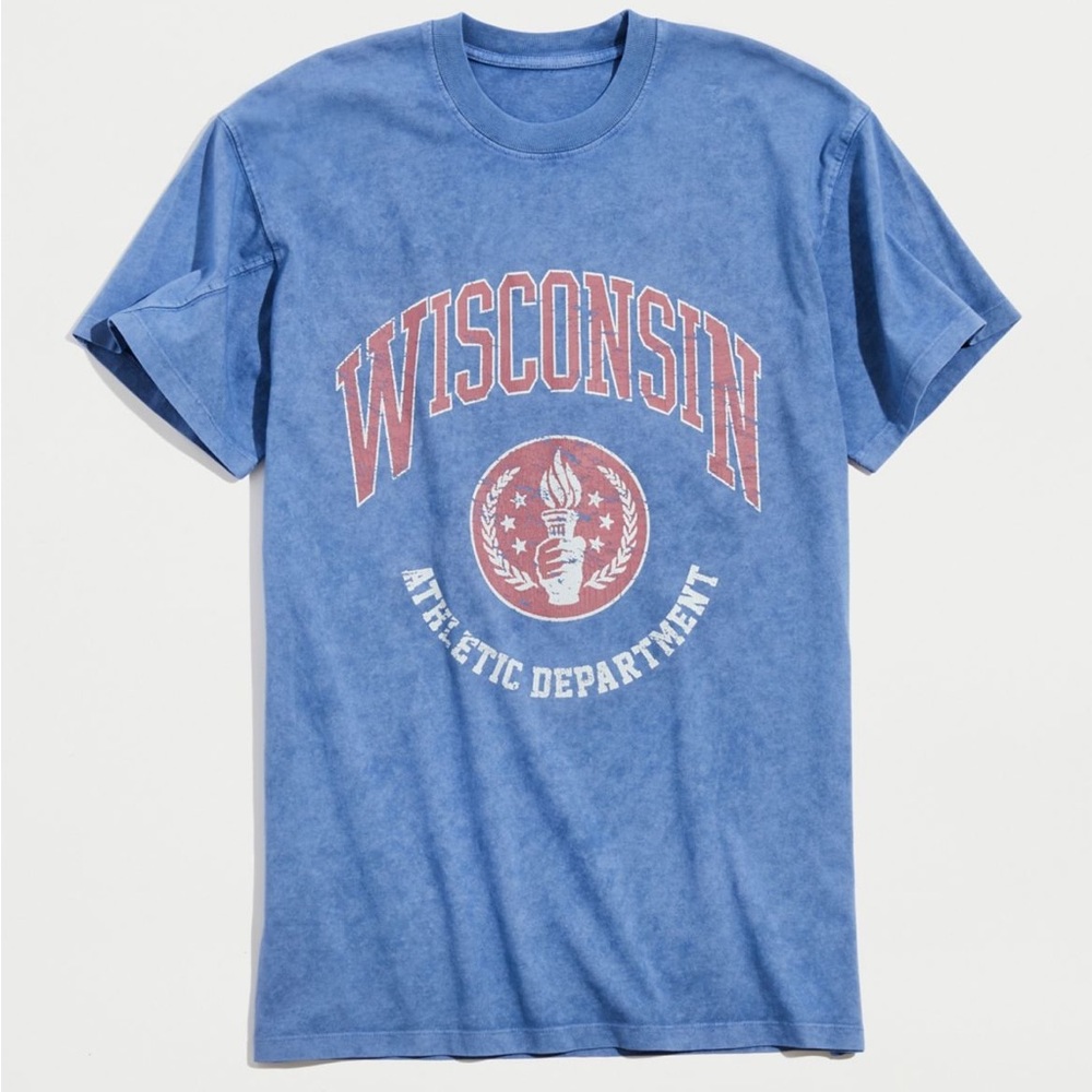 Wisconsin Heavy Wash Tee